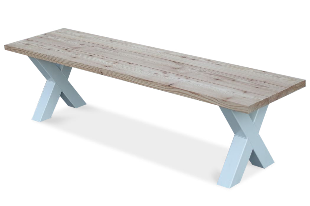 Tuinbank Rustiek stalen poten