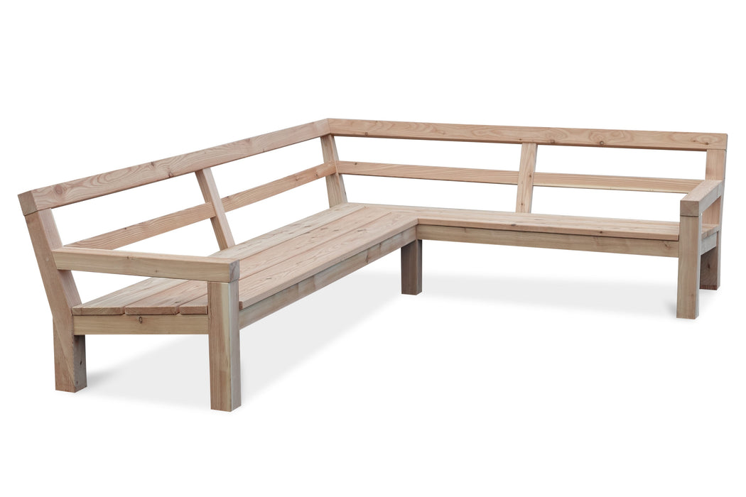 Hoekbank Douglas hout Lono