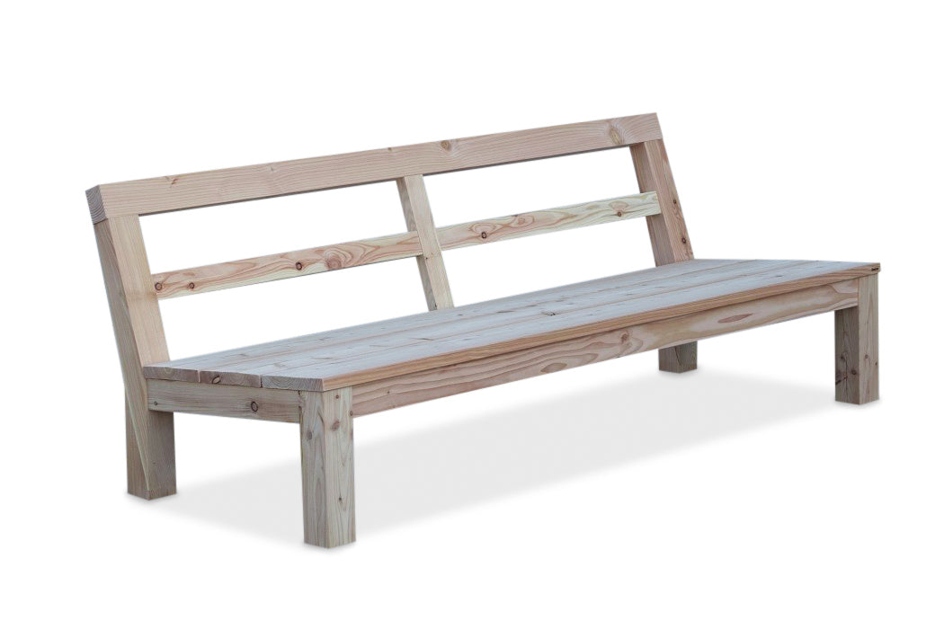 Loungebank Douglas hout Lono