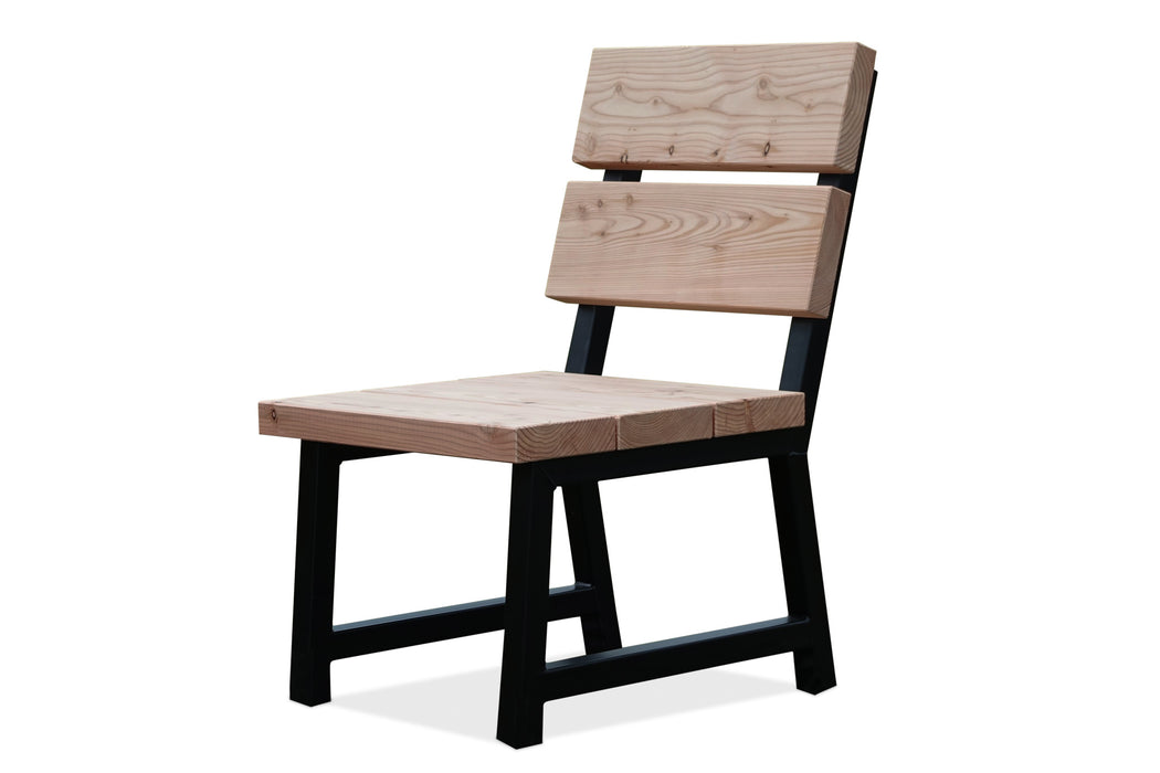 Loungestoel Jones Douglas hout, stalen poten