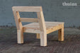 Loungestoel van onbehandeld Douglas hout