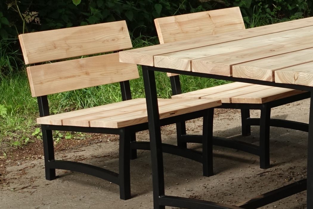 Low-dining stoel Douglas hout Acero
