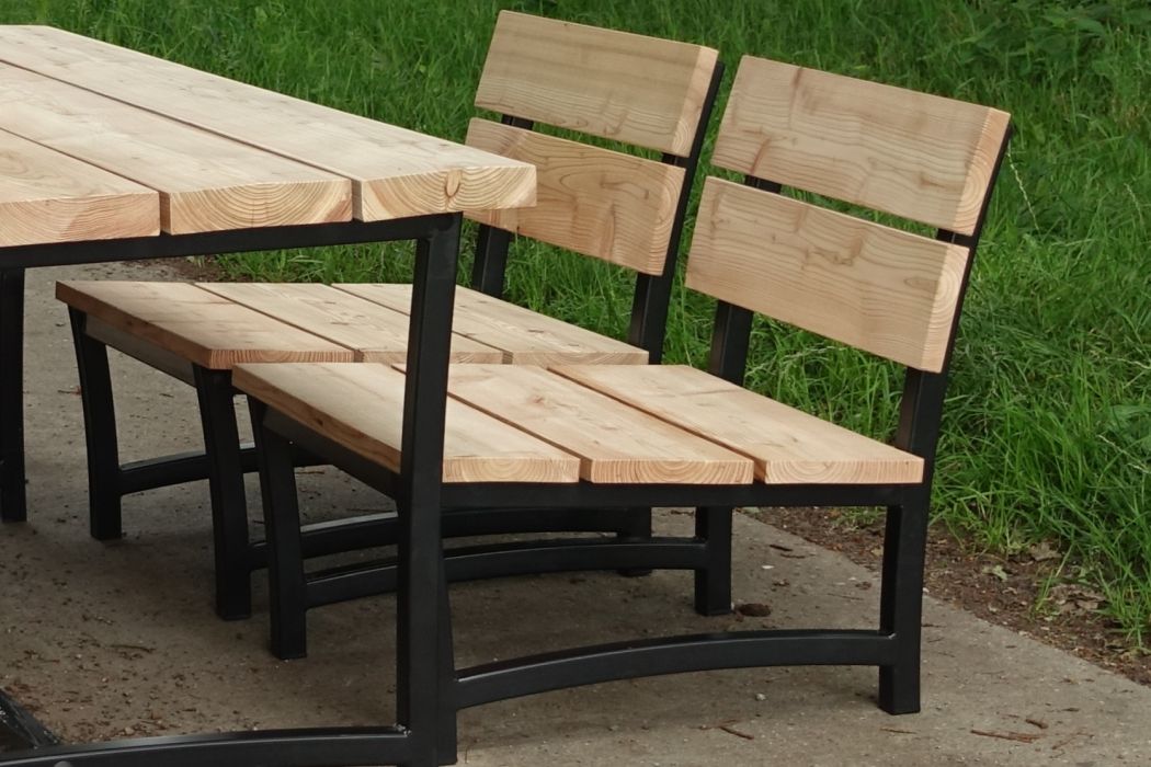 Low-dining stoel Douglas hout Acero